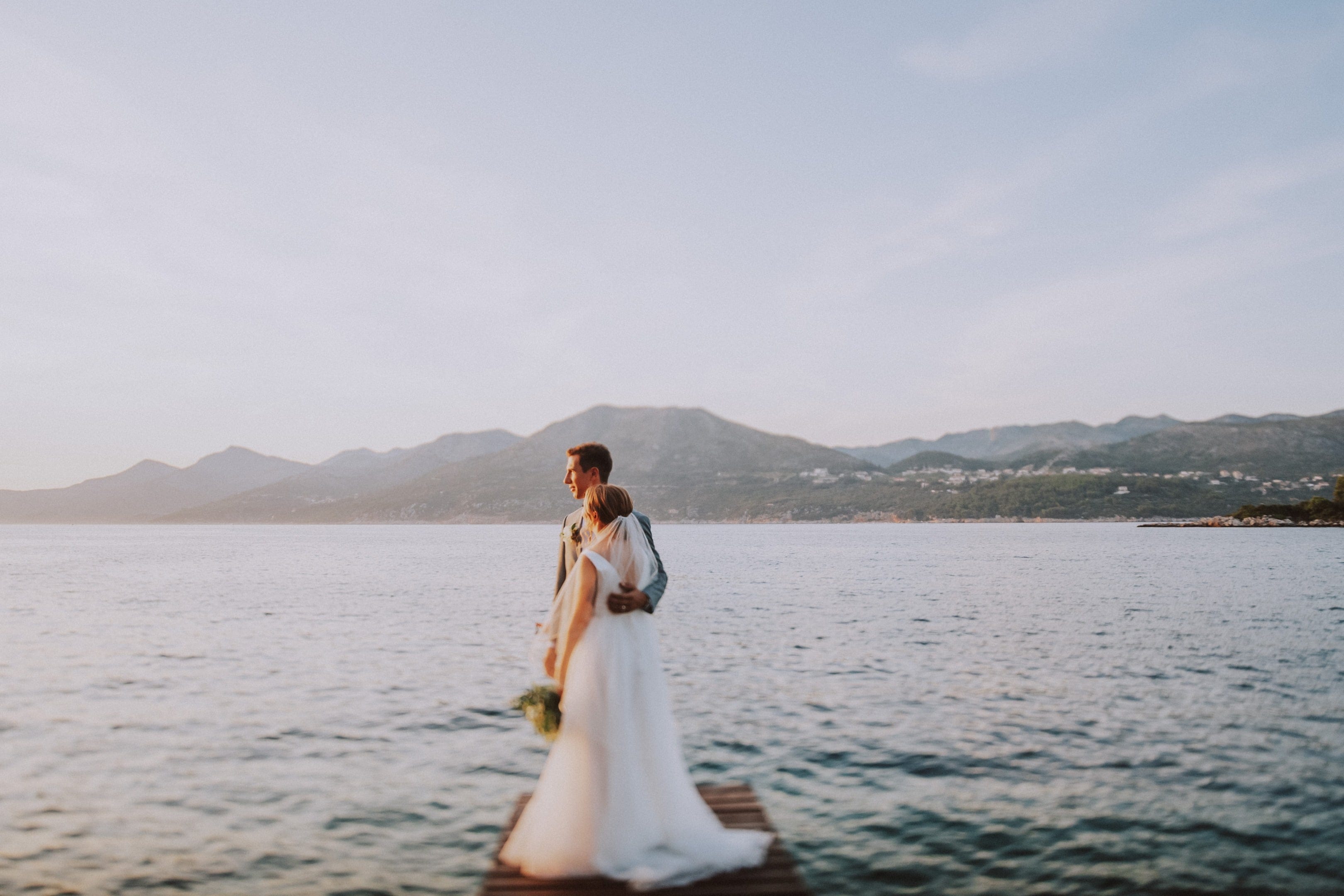 dubrovnik elegant rustic wedding at villa rose kolocep island